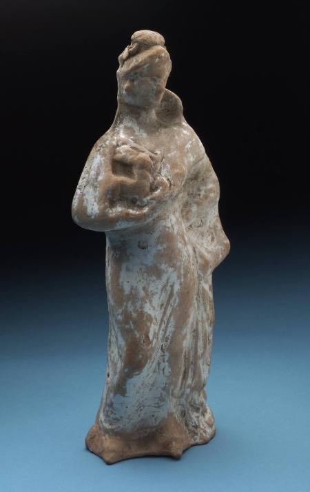 Aphrodite figurine holding a hare