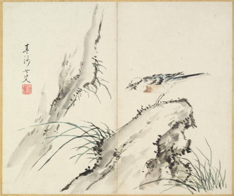 Album of 12 leaves depicting birds, fruits and flowers
