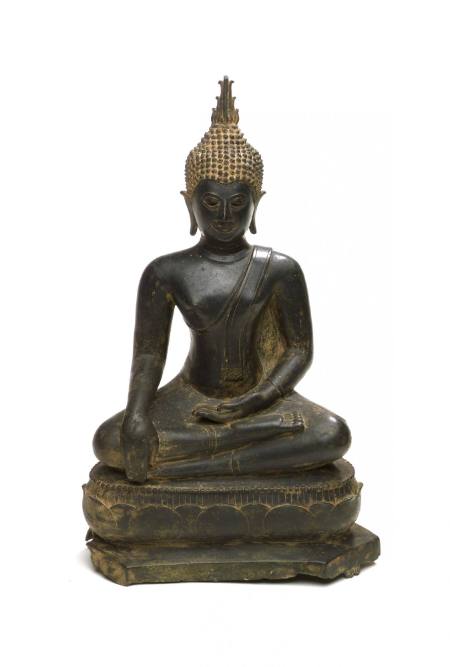 Seated Buddha, calling the Earth to Witness