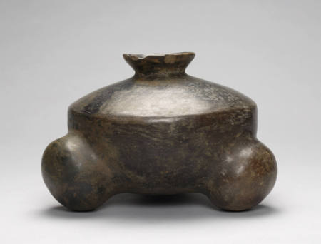 Blackware Vessel with Mammiform Feet