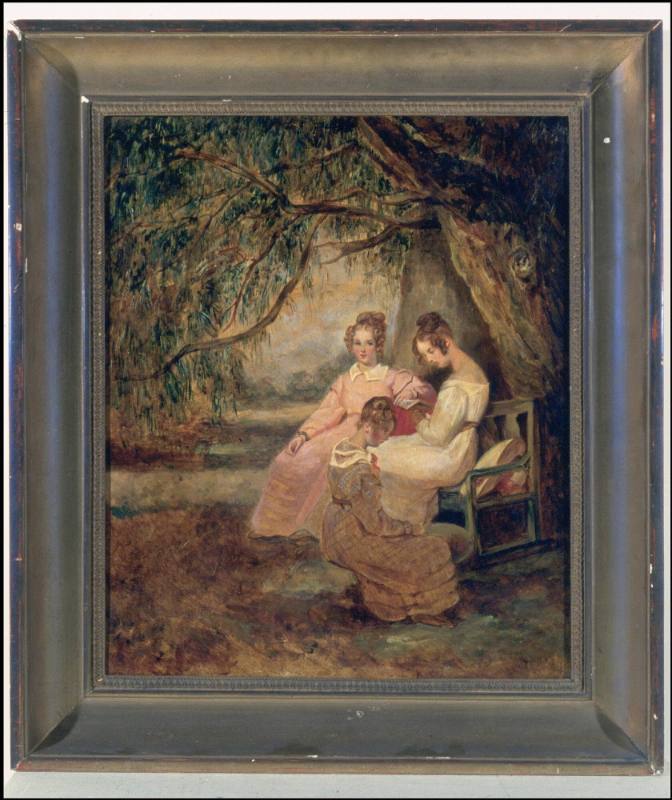 Three Young Granddaughters of Lafayette (Portrait des filles de G.W. Lafayette)