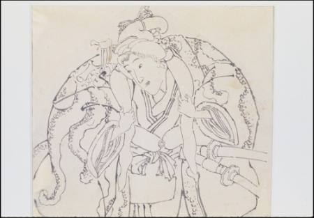 Drawing of a Samurai