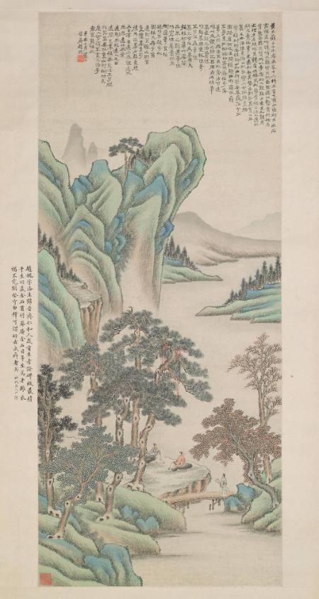 Landscape in the blue-green manner