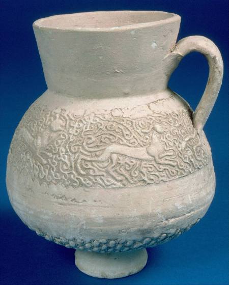 Ewer with animal designs