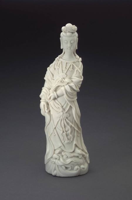 Standing Guanyin, Dehua ware