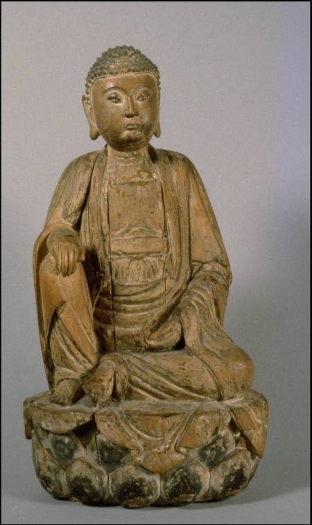 Buddha seated on lotus