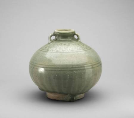 Globular jar with loop handles