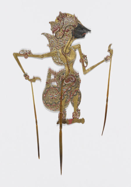 Shadow puppet representing Karna