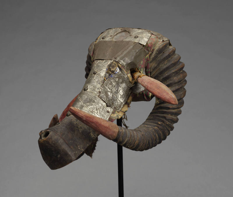 Puppet head representing a ram