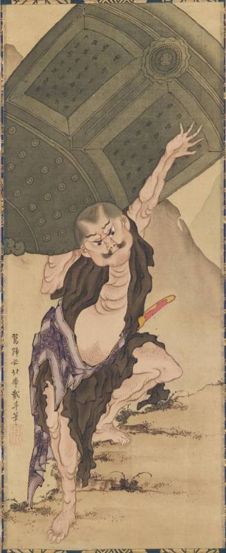 Benkei carrying the bell of Miidera
