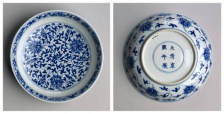 Saucer, overall floral design
