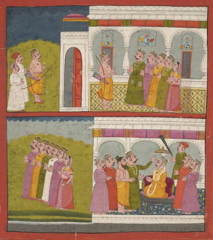 Scene from Ramayana (Holy Indian Epic)