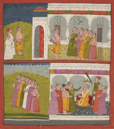 Scene from Ramayana (Holy Indian Epic)