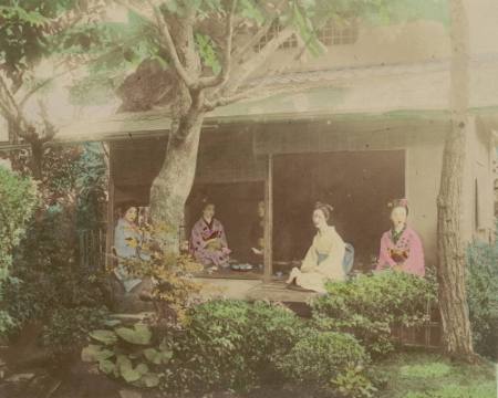 [A tea house restaurant in Kioto]