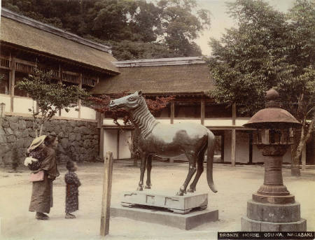 Bronze horse, Osuwa, Nagasaki
