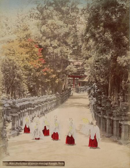 Miko (performer of temple dancing) Kasuga, Nara