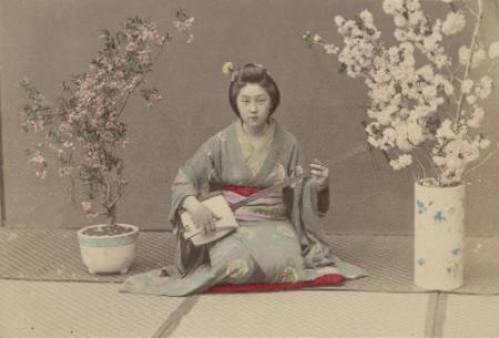 [Geisha with samisen]