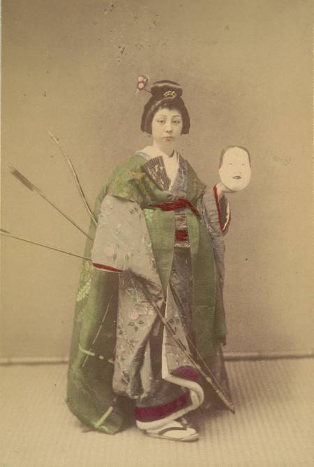 [Actress dressed as a court lady]