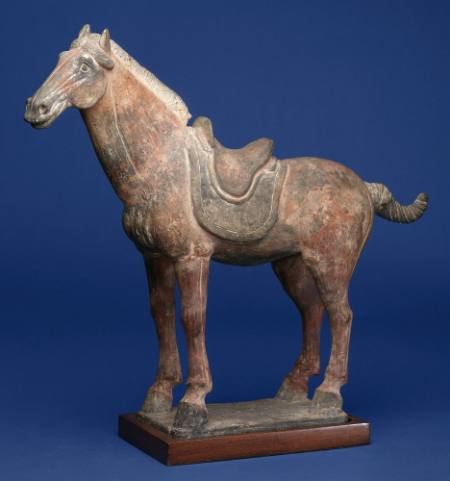 Tomb figurine of Bactrian horse