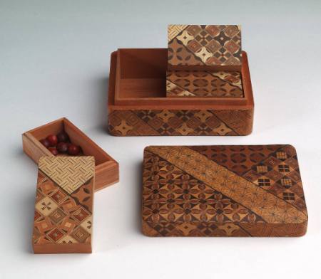 Box containing three smaller boxes