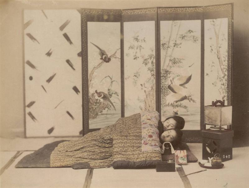 [Two girls sleeping]