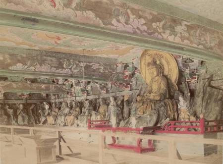 [Interior of the Chionin Temple at Kyoto]