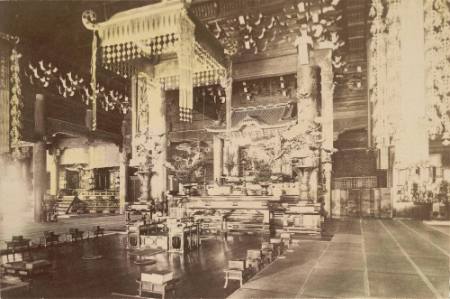[Interior of the Ikegami Buddhist Temple near Tokyo]