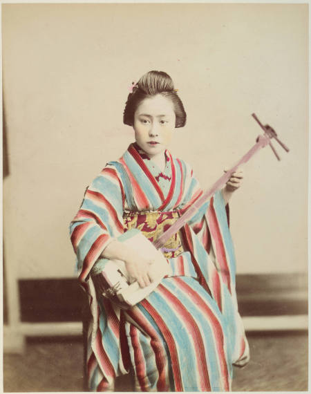 [Courtesan with samisen]