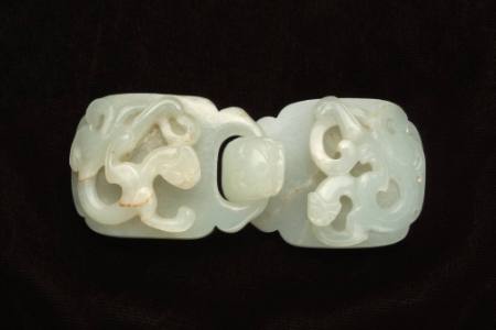 Belt Buckle with Design of Dragon Heads