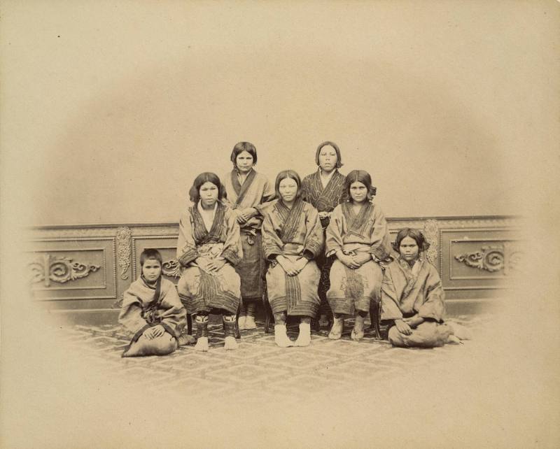 Group of Ainu ladies