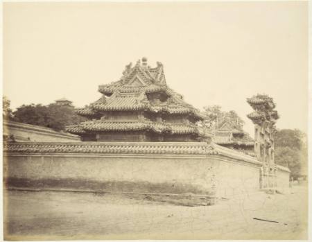 [Temple with walled compound]