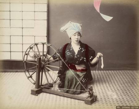 Spinning cotton