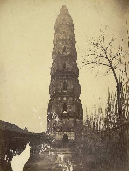 Iron pagoda on the Yangtsee river