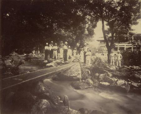 "Head Quarter House road and corner of Murray barracks after the storm on May 30th