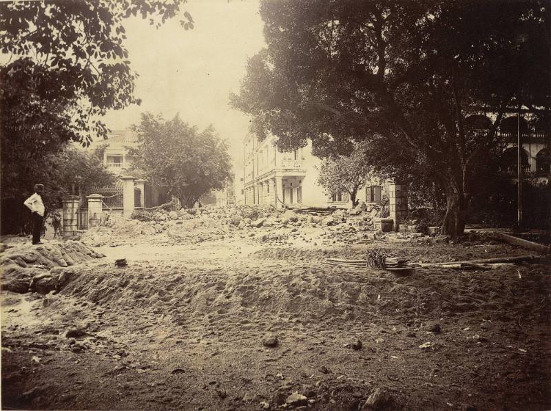 Queens Road, towards Naval yard after the storm, May 30th