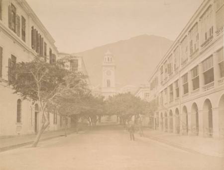 The clock tower from Peddar's Wharf