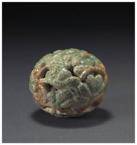 Ana-tree ball (perforated), Kyo ware