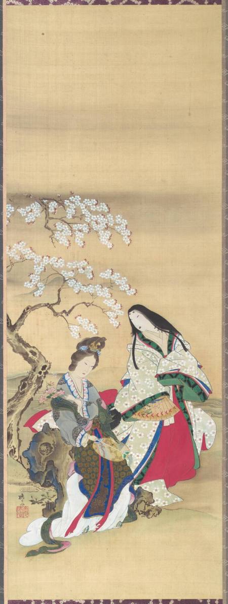 Ono no Komachi and Yang Kuei-fei Under a Cherry Tree