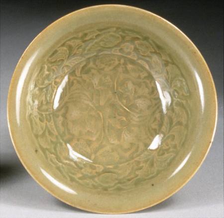 Bowl with Molded Floral Design (one of a pair)