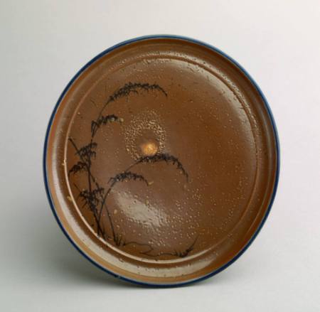 Shallow Dish with Bamboo Design