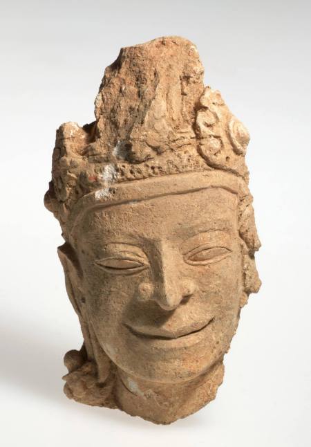 Fragment of Noble or Bodhisattva Head