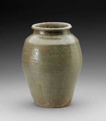 Stoneware jar