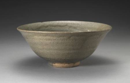 Bowl with brushed design, Buncheong ware