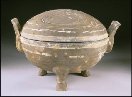 Covered Tripod Vessel; Ding