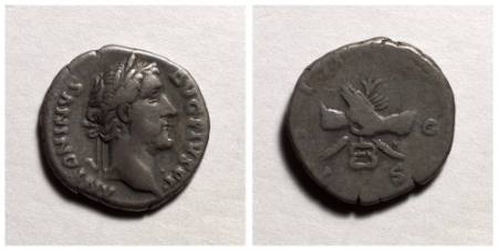 Antoninus Pius (Titus Aelius Hadrianus Antoninus) silver denarius (coin)