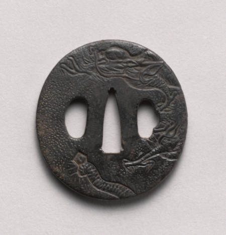 Tsuba with dragon