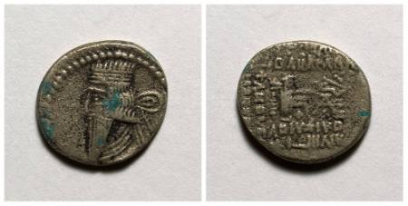 Volagses I Parthian coin