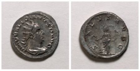 Valerian (Publius Licinius Valerianus) silver antoninianus (coin)
