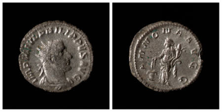 Philip I (Marcus Julius Philippus) silver antoninianus (coin)