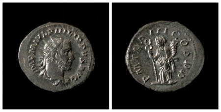 Philip I (Marcus Julius Philippus) silver antoninianus (coin)